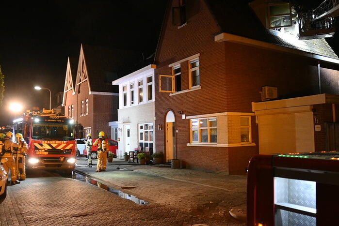 Uitslaande brand bij brand in wasdroger