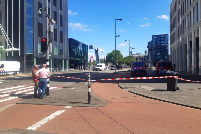 Spoorweghavenbrug afgezet vanwege inzet hulpdiensten
