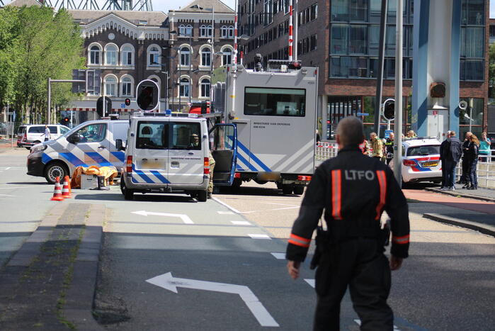 Spoorweghavenbrug afgezet vanwege inzet hulpdiensten