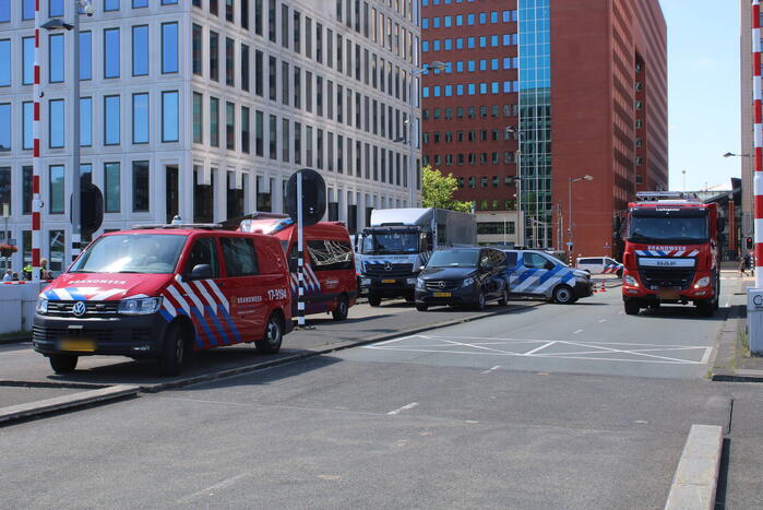 Spoorweghavenbrug afgezet vanwege inzet hulpdiensten