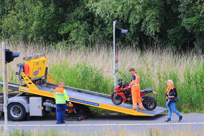 Motorrijder gewond bij ongeval op afrit