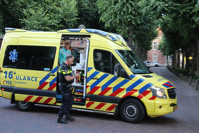 Botsing tussen fietser en bezorgscooter