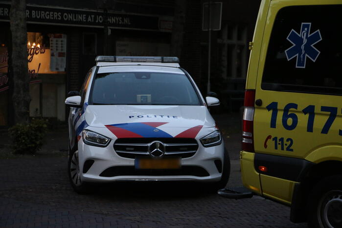 Botsing tussen fietser en bezorgscooter