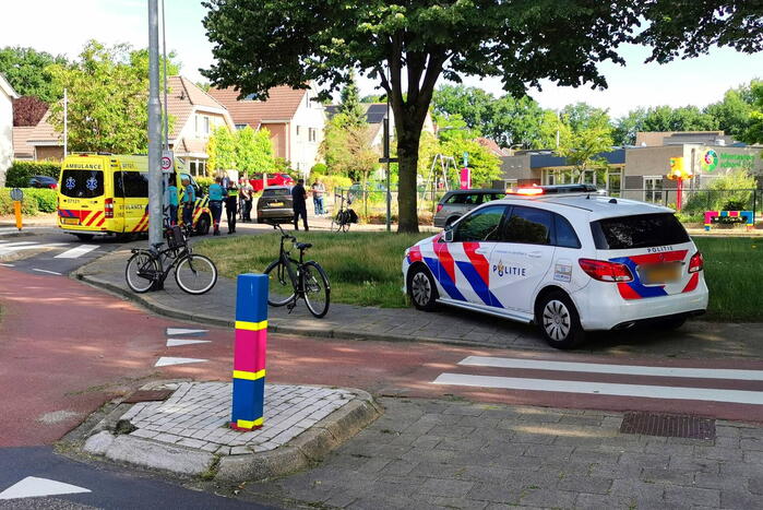 Fietser geschept door automobilist