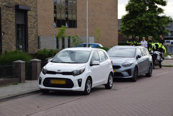 Fietser gewond bij botsing met auto
