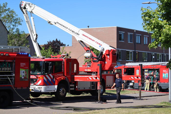 Brand op bovenste verdieping van hoekwoning