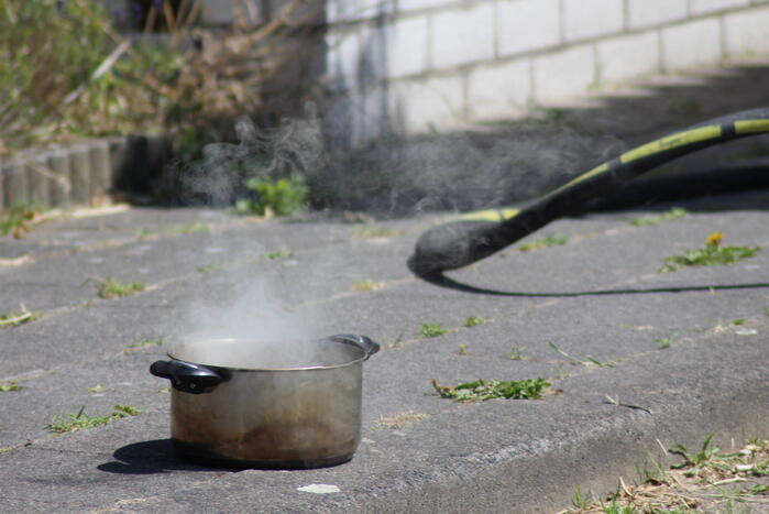 Woning vol rook door vergeten pan
