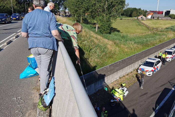 Snelweg afgesloten na ongeval met tractor