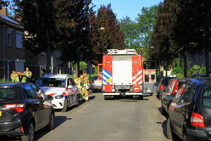 Bloembakken in brand