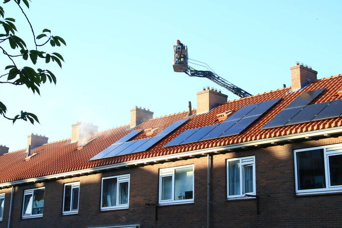 Brand op zolder in rijtjeswoning