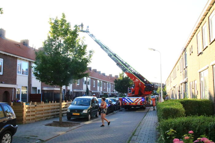 Brand op zolder in rijtjeswoning