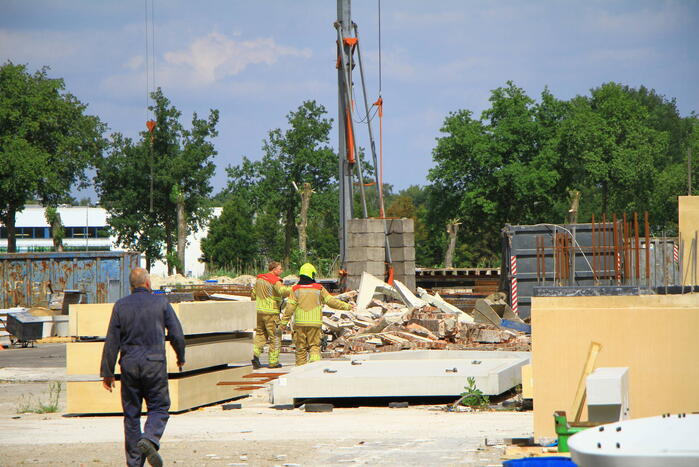 Gasleiding geraakt bij sloopwerkzaamheden