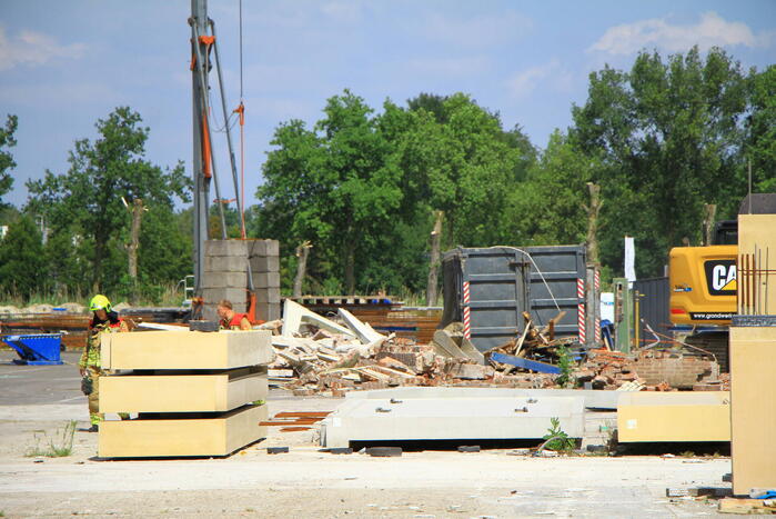 Gasleiding geraakt bij sloopwerkzaamheden