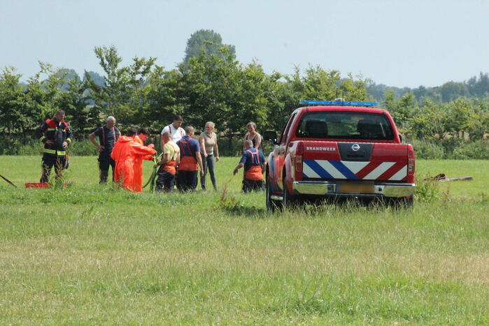 Grote reddingsactie voor paard te water