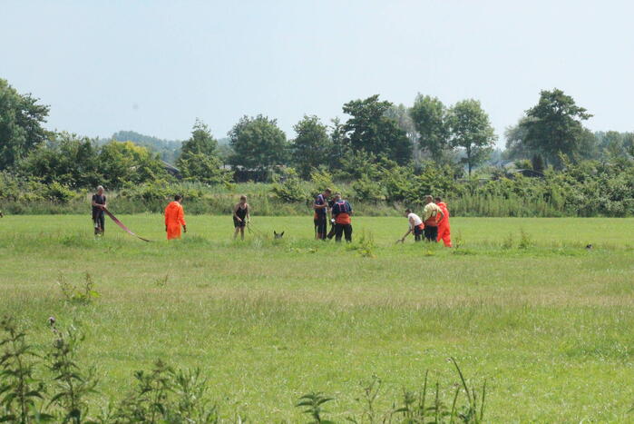 Grote reddingsactie voor paard te water