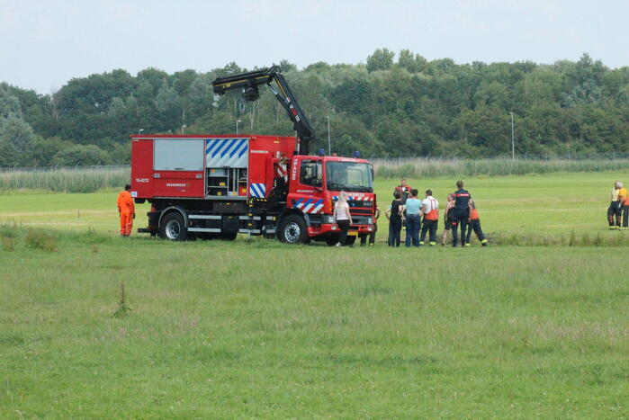 Grote reddingsactie voor paard te water