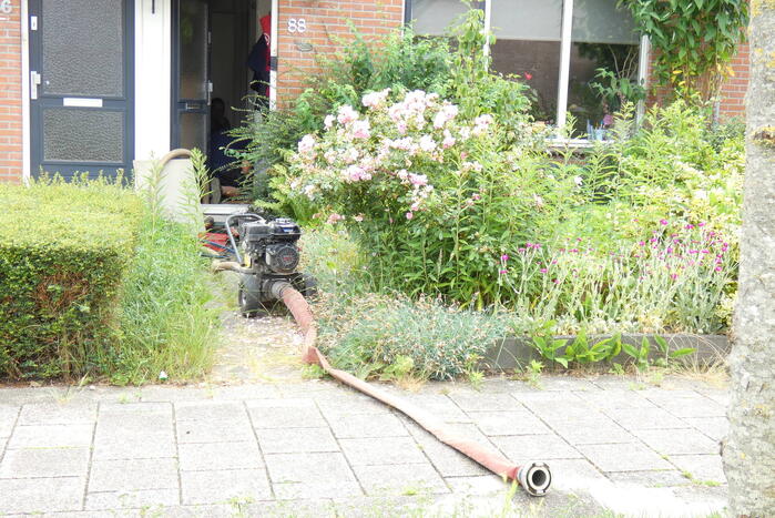 Kruipruimte van woning onderwater