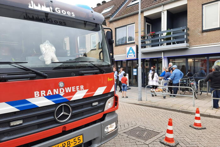 Supermarkt Aldi ontruimd vanwege koolstofmonoxide