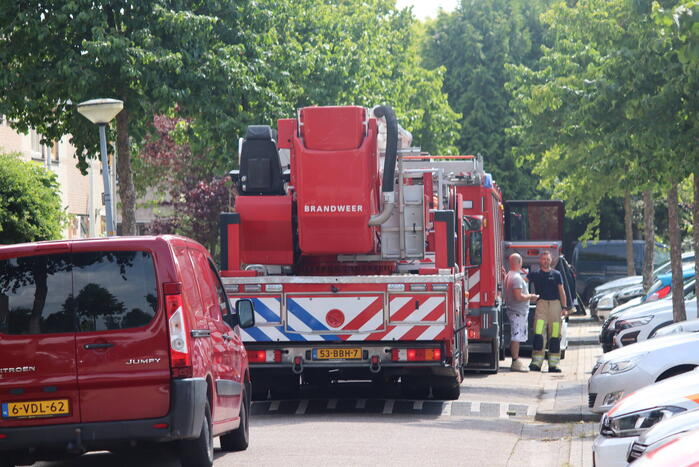 Brand op zolder van woning