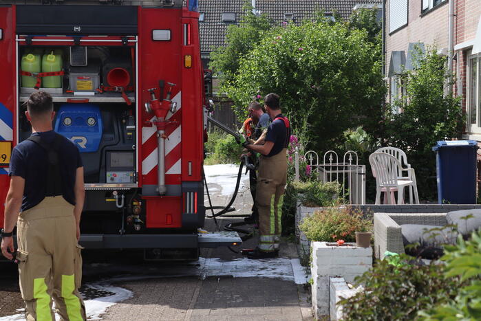 Brand op zolder van woning