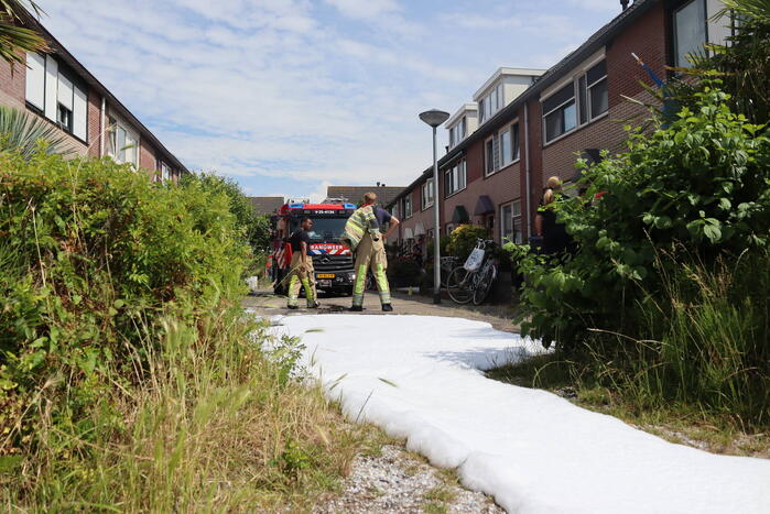 Brand op zolder van woning
