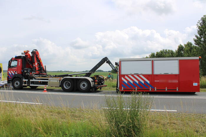 Gewond persoon aangetroffen in weiland