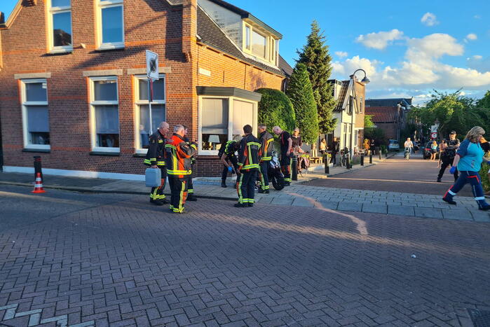 Scooter ten val bij wegversmalling