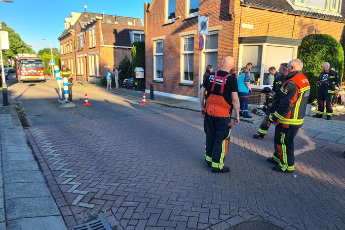 Scooter ten val bij wegversmalling