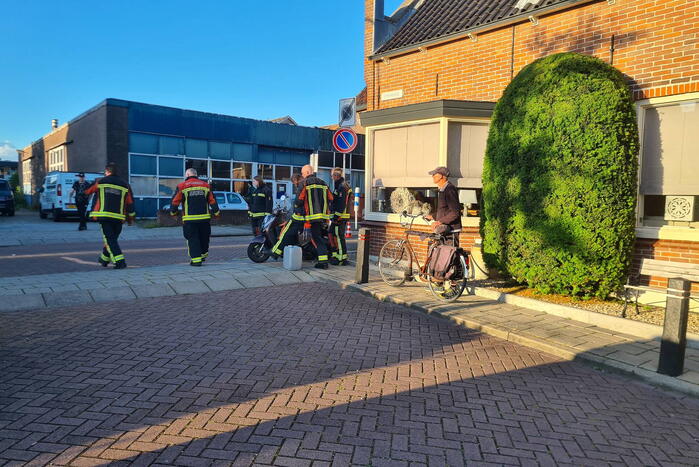 Scooter ten val bij wegversmalling