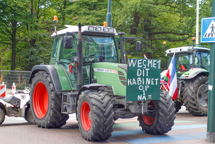 Boeren demonstreren bij de Tweede Kamer
