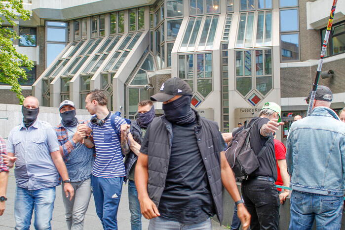 Boeren demonstreren bij de Tweede Kamer