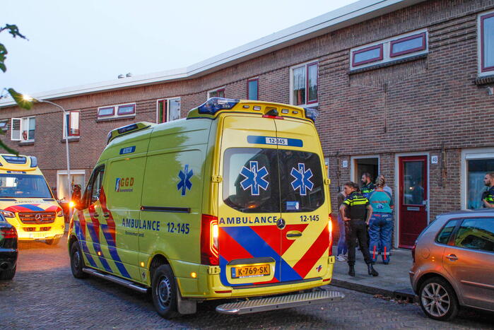 Melding steekpartij in woning