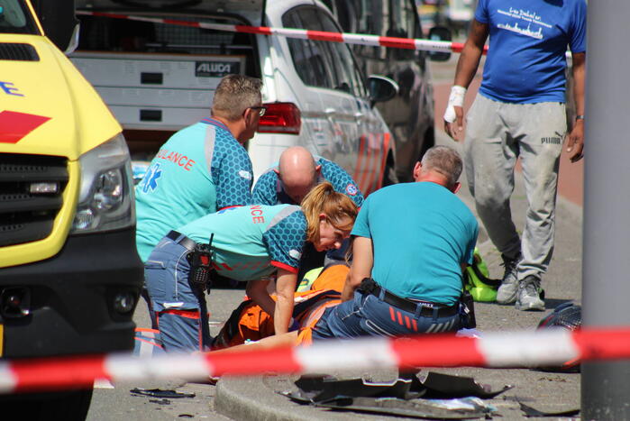 Motorrijder gewond na uitwijkmanoeuvre