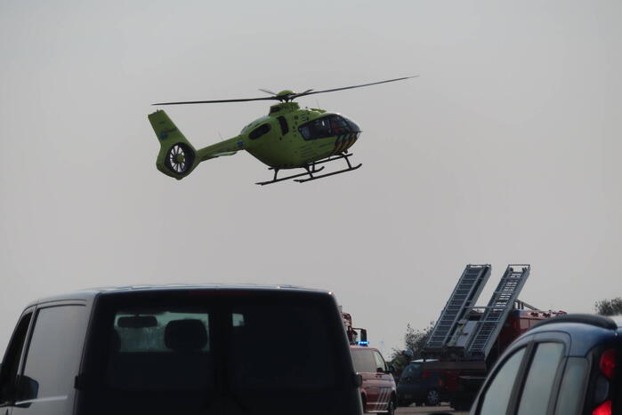 Traumahelikopter ingezet bij ernstig verkeersongeval