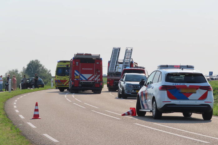 Traumahelikopter ingezet bij ernstig verkeersongeval