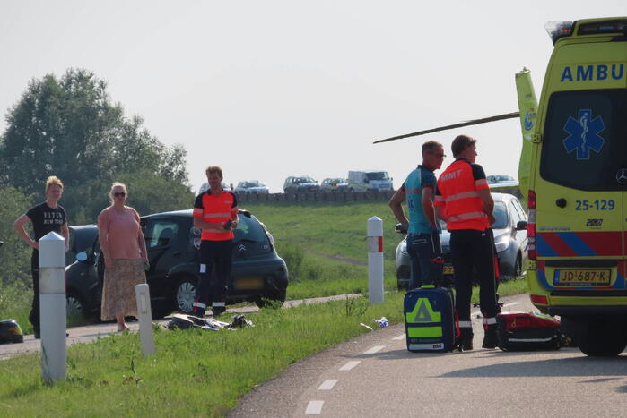 Traumahelikopter ingezet bij ernstig verkeersongeval