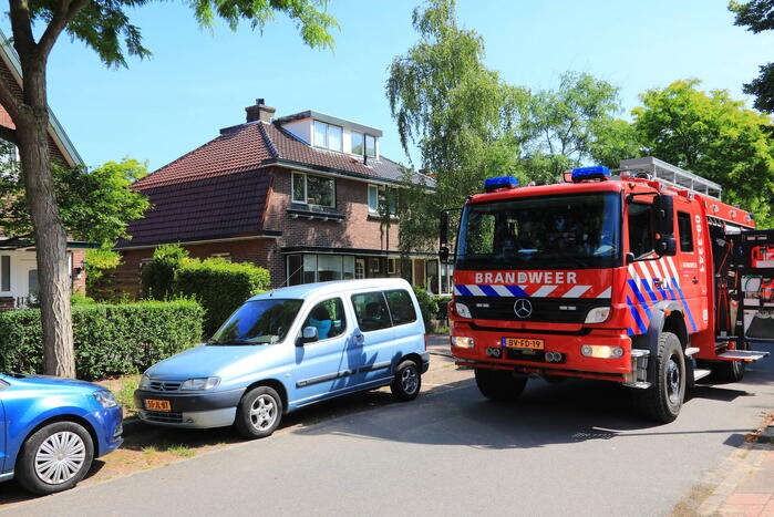 Brand in schuur van woning