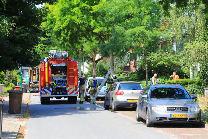 Brand in schuur van woning