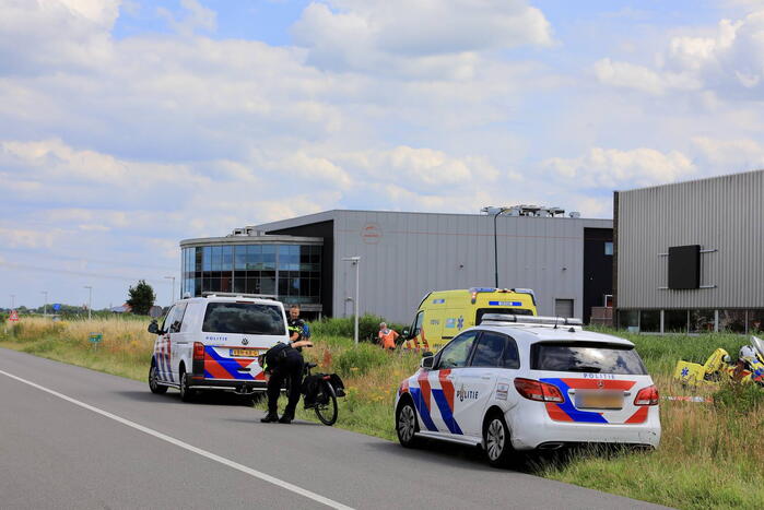 Fietser botst op andere fietser