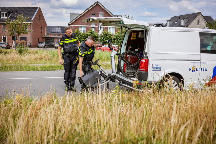 Fietser botst op andere fietser