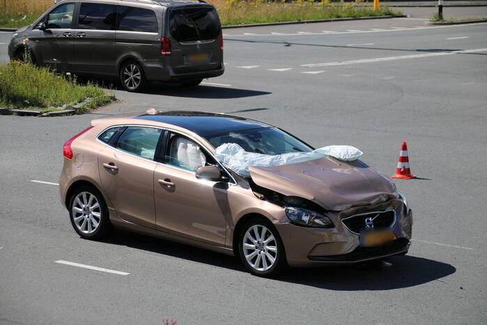Airbags klappen uit na ongeval