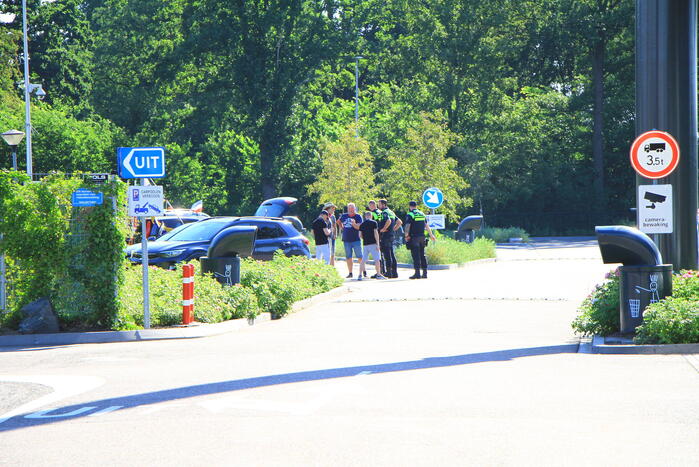 Demonstranten maken zich klaar voor demonstratie