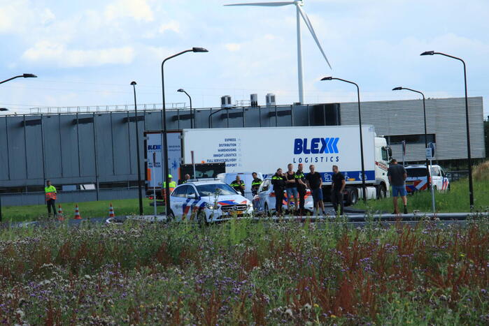 Boeren blokkade Lidl distributie centrum