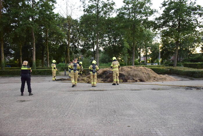 Broei veroorzaakt brand in gemaaid gras