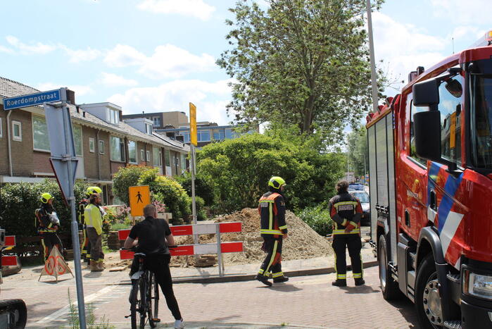 Gaslekkage door graafwerkzaamheden