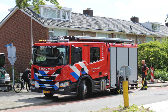 Gaslekkage door graafwerkzaamheden
