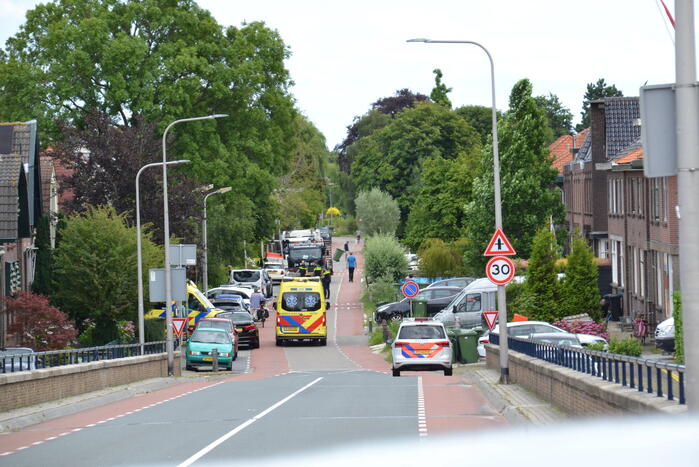 Scooterrijder en fietser gewond bij ongeval