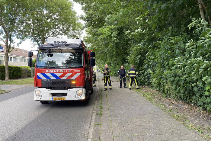 Brand in bosschage snel geblust