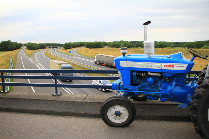 Boerenprotest onder genot van friet