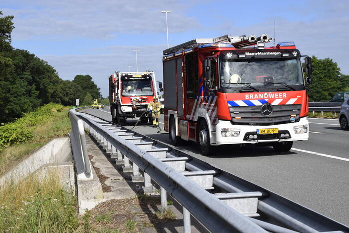 Brandweer blust vrachtwagenband
